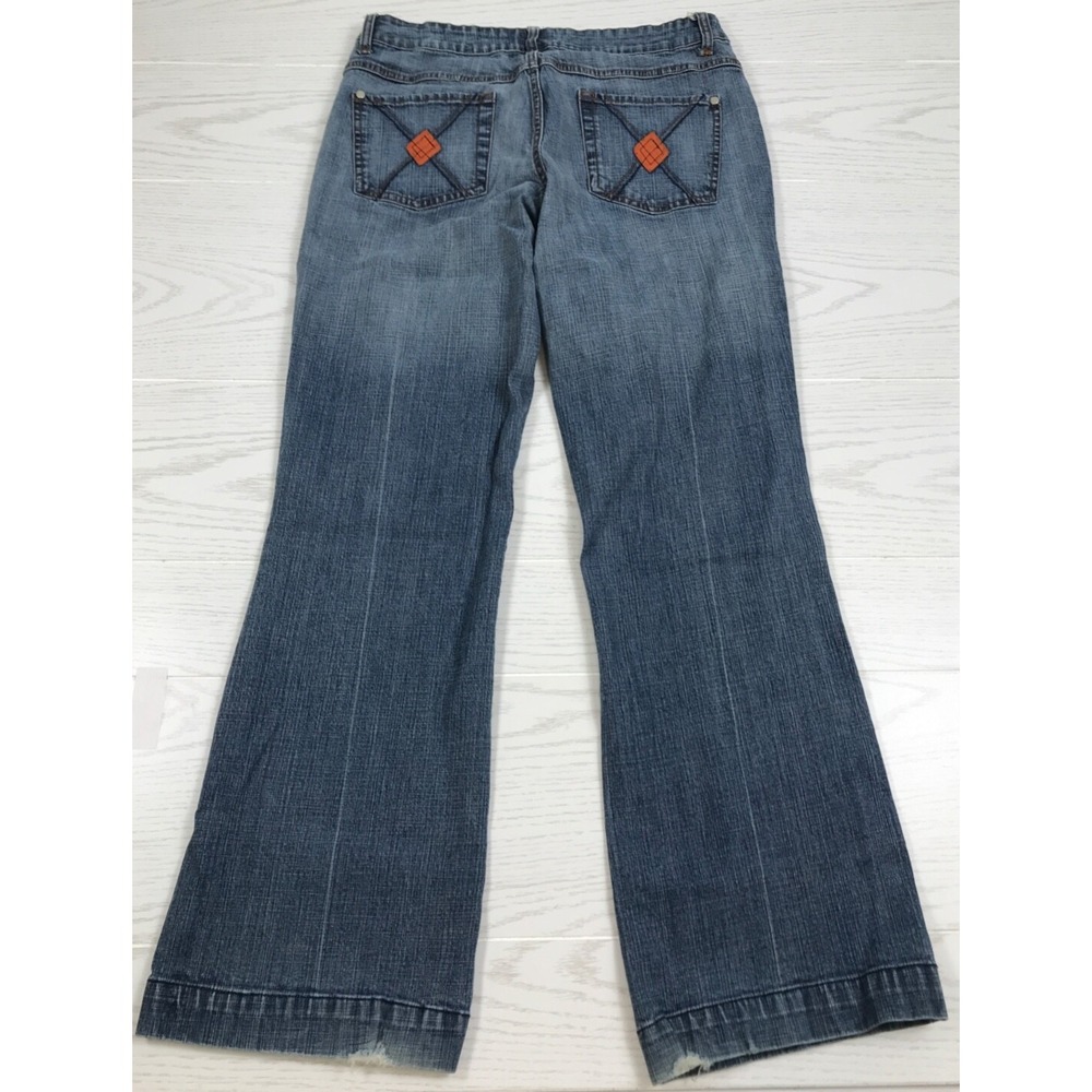 Vintage Y2K Bootcut Jeans Womens 13 No Boundaries Blue Cotton Blend Mid Rise